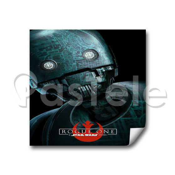 K 2 SO Star Rogue One A Star Wars Story Custom Stickers White Transparent Vinyl Decals