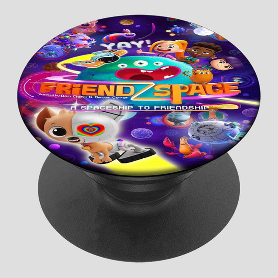 Pastele Friend ZSpace Grip Custom Phone Grip Holder Pop-able Phone Stands Grip Finger Round Foldable Mobile Phone Holder Accessory