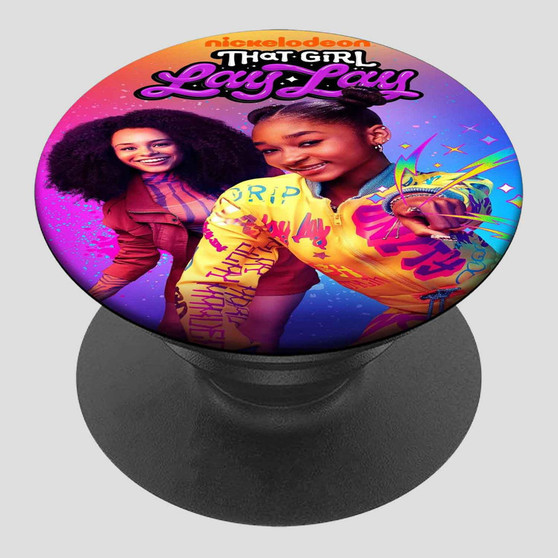 Pastele That Girl Lay Lay Grip Custom Phone Grip Holder Pop-able Phone Stands Grip Finger Round Foldable Mobile Phone Holder Accessory