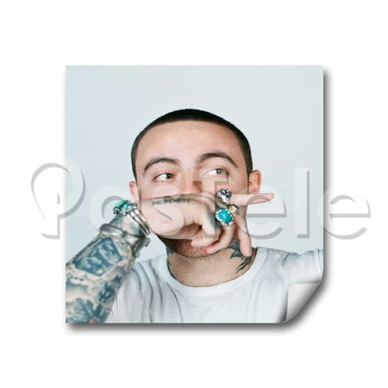 Mac Miller Custom Stickers White Transparent Vinyl Decals
