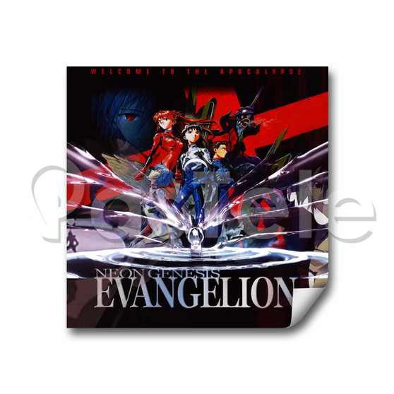 Neon Genesis Evangelion 2 Custom Stickers White Transparent Vinyl Decals