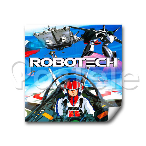 Robotech Custom Stickers White Transparent Vinyl Decals