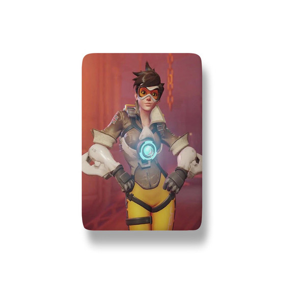 Pastele Tracer Overwatch Custom Fridge Magnet Refrigerator Glossy Finish for House Kitchen Decoration
