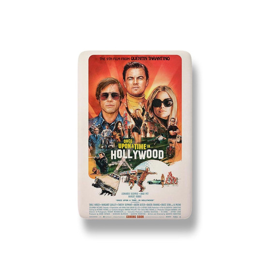 Pastele Once Upon a Time in Hollywood Custom Fridge Magnet Refrigerator Glossy Finish for House Kitchen Decoration