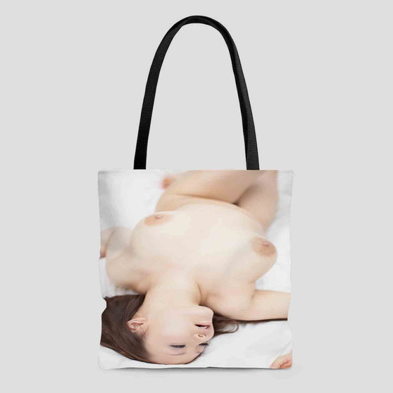 Pastele Rika Aiuchi Nude Custom Tote Bag Personalized Awesome Unisex Polyester Cotton Bag AOP All Over Print Tote Bag School Work Travel Bags Fashionable Totebag