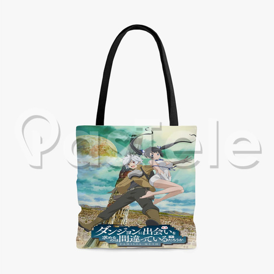Is It Wrong to Try to Pick Up Girls in a Dungeon Custom Personalized Tote Bag Polyester Cotton Bags