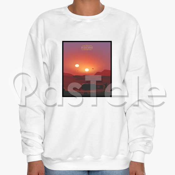 Visit Tatooine Star Wars Custom Unisex Crewneck Sweatshirt Cotton Polyester Fabric