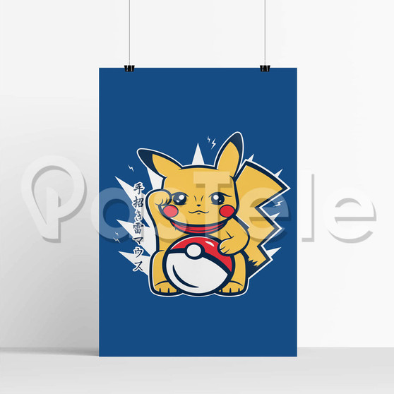 Pokemon Pikachu Pokeball Silk Poster Print Wall Decor 20 x 13 Inch 24 x 36 Inch