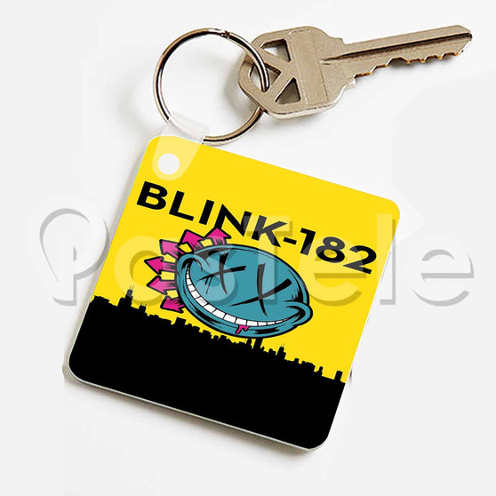 Blink 182 Rotofugi Custom Keychain Key Ring Jewelry Necklaces Pendant Two Sides Key