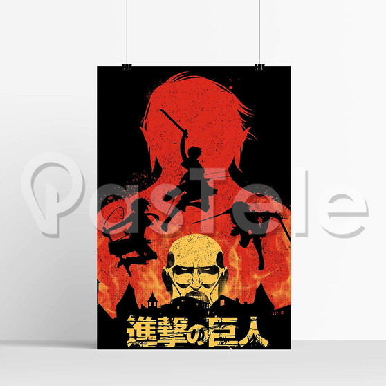 Attack On Titan Kill Them All Silk Poster Print Wall Decor 20 x 13 Inch 24 x 36 Inch