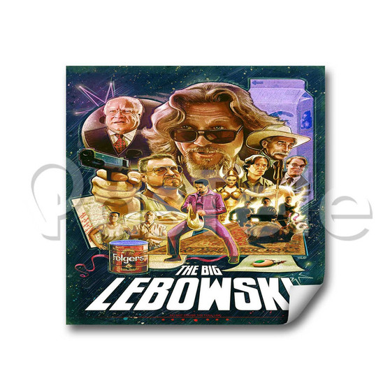 The Big Lebowski Custom Stickers White Transparent Vinyl Decals Labels