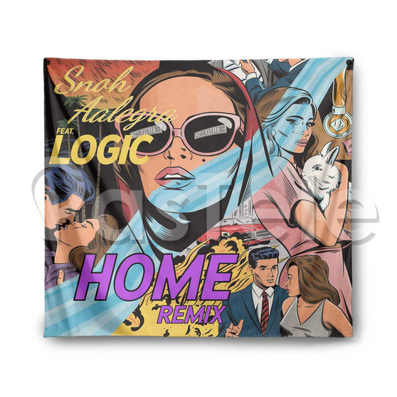 Home Snoh Aalegra Feat Logic Custom Printed Silk Tapestry Indoor Wall Decor Hanging Home Art Decorative Wall Painting Poster