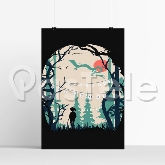 Spirited Away Studio Ghibli Silk Poster Print Wall Decor 20 x 13 Inch 24 x 36 Inch