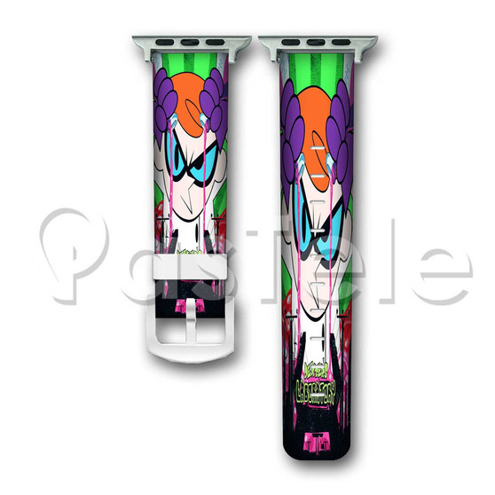Dexter s Laboratory Custom Personaliez Apple Watch Band 38mm 40mm 42mm 44mm Leather PU