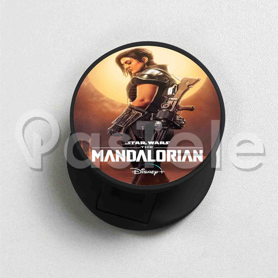 Cara Dune Star Wars The Mandalorian Custom Round Cell Custom Round Cell Phone Folding Holder