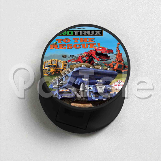 Dinotrux Custom Round Cell Custom Round Cell Phone Folding Holder