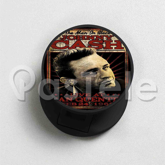 Johnny Cash Custom Round Cell Custom Round Cell Phone Folding Holder
