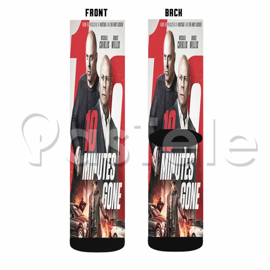 10 Minutes Gone Custom Sublimation Personalized Printed Socks Polyester Acrylic Nylon Spandex