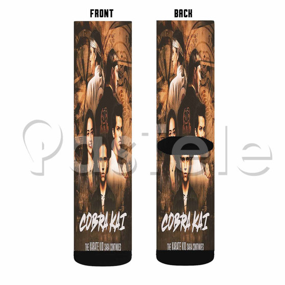 Cobra Kai The Karate Kid Custom Sublimation Personalized Printed Socks Polyester Acrylic Nylon Spandex