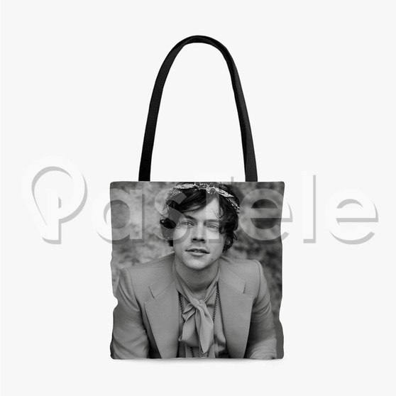 harry styles Custom Personalized Tote Polyester Cotton Bags Unisex