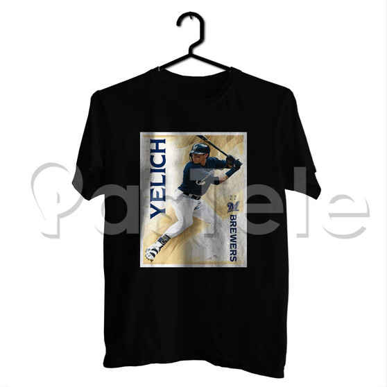 Christian Yelich MLB Milwaukee Brewers Custom Personalized T Shirt Tees Apparel Cotton Tee Shirt Shirts Cloth
