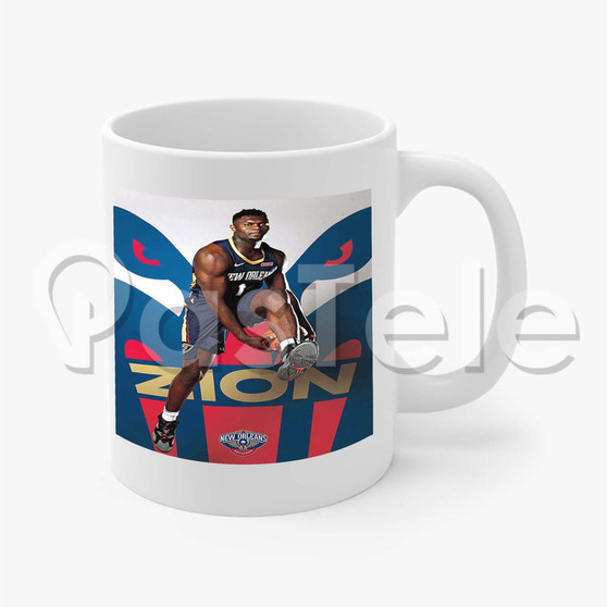 Zion Williamson New Orleans Pelicans NBA Custom Personalized Printed Mug Ceramic 11oz Cup Coffee Tea Milk