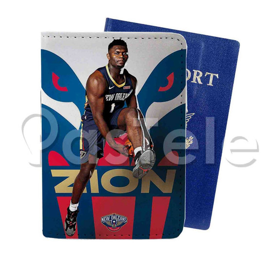 Zion Williamson New Orleans Pelicans NBA Custom Personalized PU Leather Passport Travel Baggage Cover