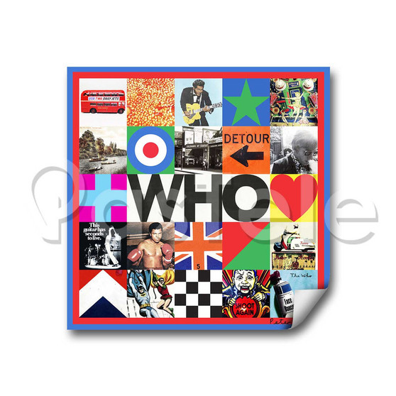 The Who WHO 2 Custom Personalized Stickers White Transparent Vinyl Decals