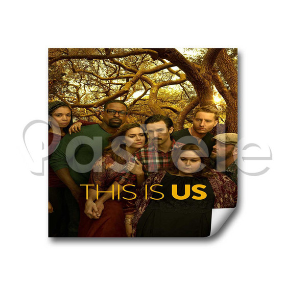 This is Us Custom Personalized Stickers White Transparent Vinyl Decals