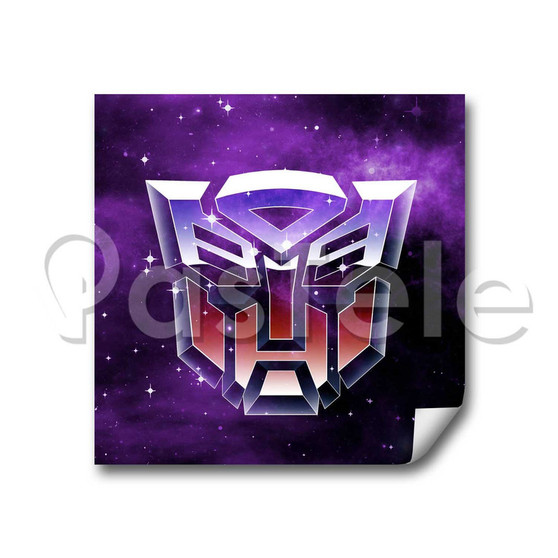 transformers Custom Personalized Stickers White Transparent Vinyl Decals