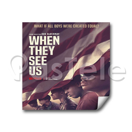 When They See Us Custom Personalized Stickers White Transparent Vinyl Decals