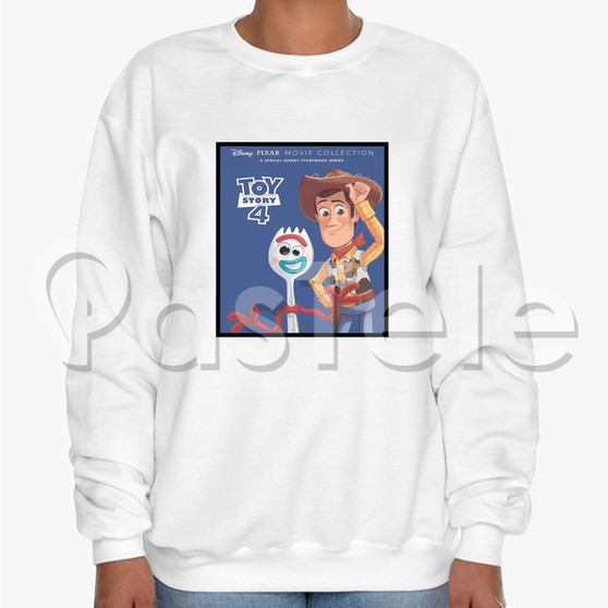 Toy Story 4 Custom Unisex Crewneck Sweatshirt Cotton Polyester Fabric Sweater