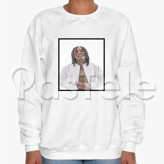 Wiz Khalifa Custom Unisex Crewneck Sweatshirt Cotton Polyester Fabric Sweater