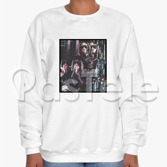 Young Thug Dope Custom Unisex Crewneck Sweatshirt Cotton Polyester Fabric Sweater