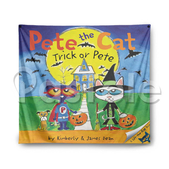 Trick or Pete Custom Printed Silk Fabric Tapestry Indoor Wall Decor Hanging Home Art Decorative Wall Painting