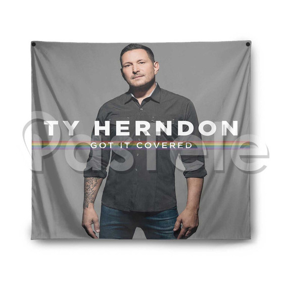 Ty Herndon Got It Covered Custom Printed Silk Fabric Tapestry Indoor Wall Decor Hanging Home Art Decorative Wall Painting