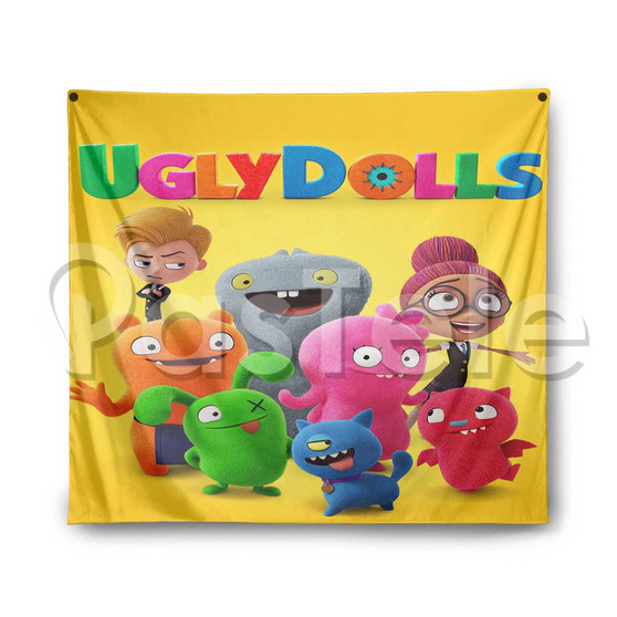 Ugly Dolls Custom Printed Silk Fabric Tapestry Indoor Wall Decor Hanging Home Art Decorative Wall Painting