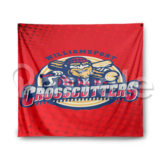 Williamsport Crosscutters Custom Printed Silk Fabric Tapestry Indoor Wall Decor Hanging Home Art Decorative Wall Painting