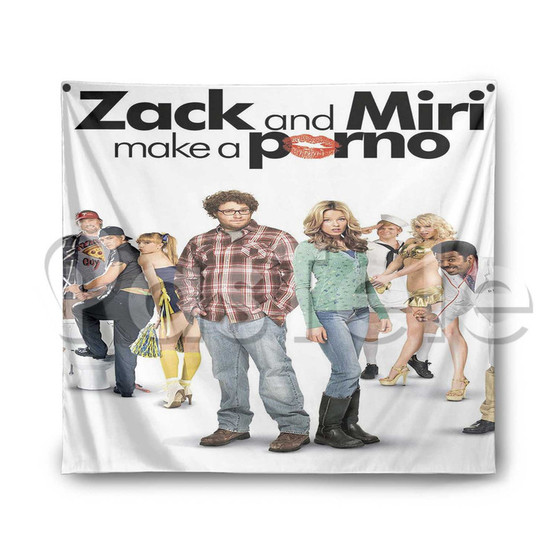 Zack and Miri Make a Porn Custom Printed Silk Fabric Tapestry Indoor Wall Decor Hanging Home Art Decorative Wall Painting