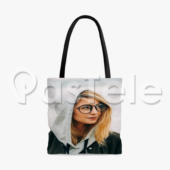 Pastele Zoella Custom Personalized Tote Bag Unisex Polyester Cotton Bags AOP All Over Print Tote Bag School Work Travel Bags Fashionable Totebag