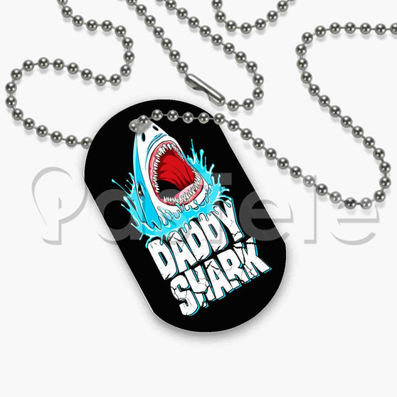 Daddy Shark Custom Art Personalized Dog Tags ID Name Tag Pet Tag