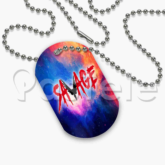 Savage Maverick Logan Paul Custom Art Personalized Dog Tags ID Name Tag Pet Tag