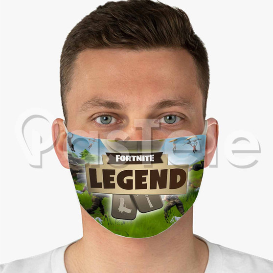 Fortnite Legend Custom Personalized Fabric Face Mask Polyester Two Layers Cloth