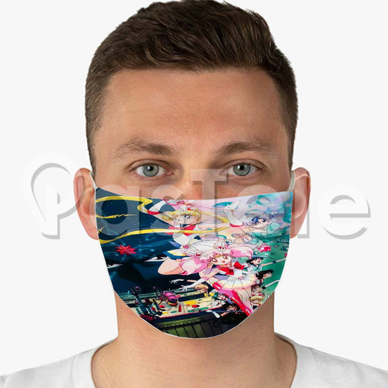 Sailor Moon 2 Custom Personalized Fabric Face Mask Polyester Two Layers Cloth