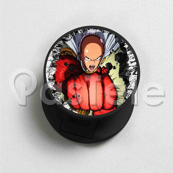 One Punch Man Custom Round Cell Phone Folding Finger Holder