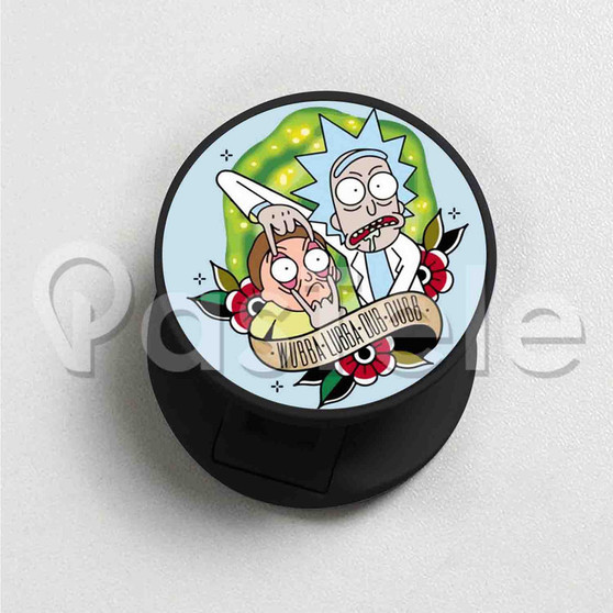 Rick and Morty Wubba Lubba Dub Dub Custom Round Cell Phone Folding Finger Holder