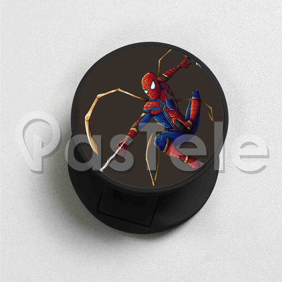 Spiderman Custom Round Cell Phone Folding Finger Holder
