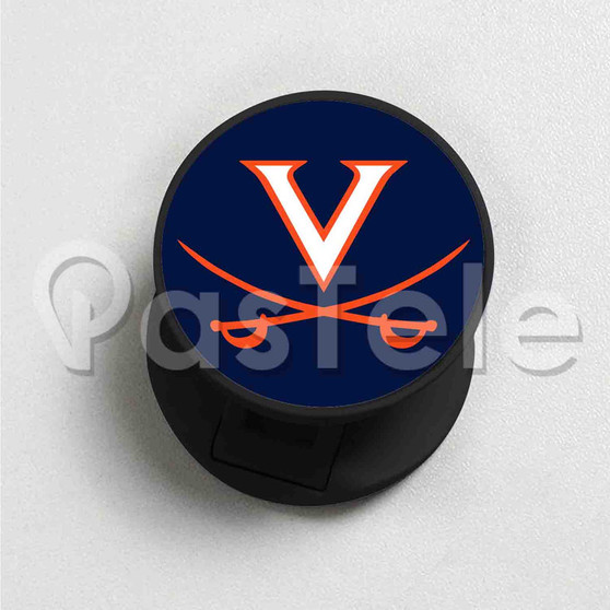 Virginia Cavaliers Custom Round Cell Phone Folding Finger Holder