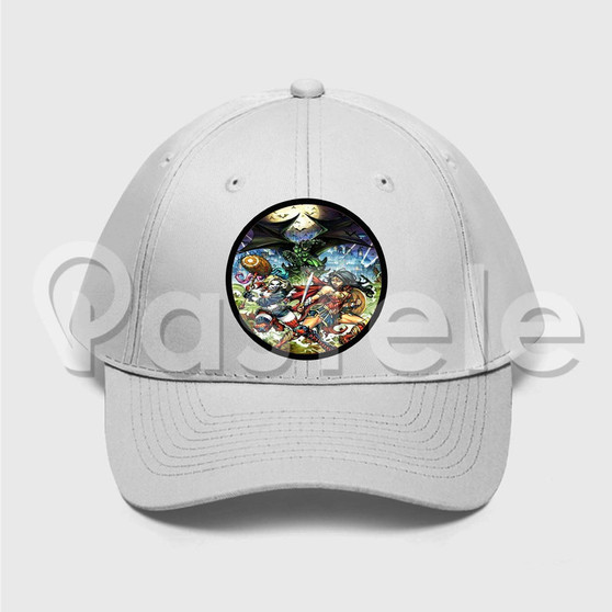 Harley Quinn vs Wonder Woman Custom Unisex Twill Hat Embroidered Cap Black White