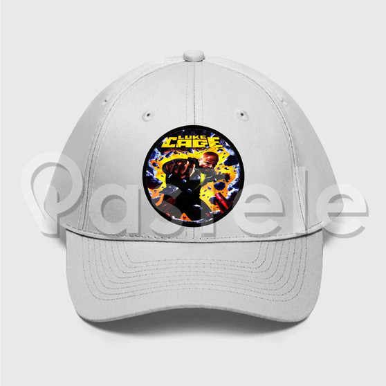 Luke Cage Custom Unisex Twill Hat Embroidered Cap Black White